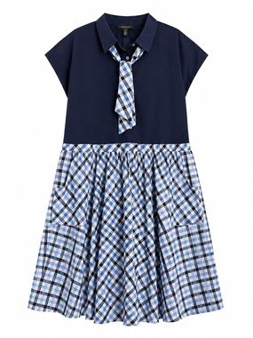 ModCloth NWT Blue Gingham Cotton Dress with Pockets Lined Size 3X